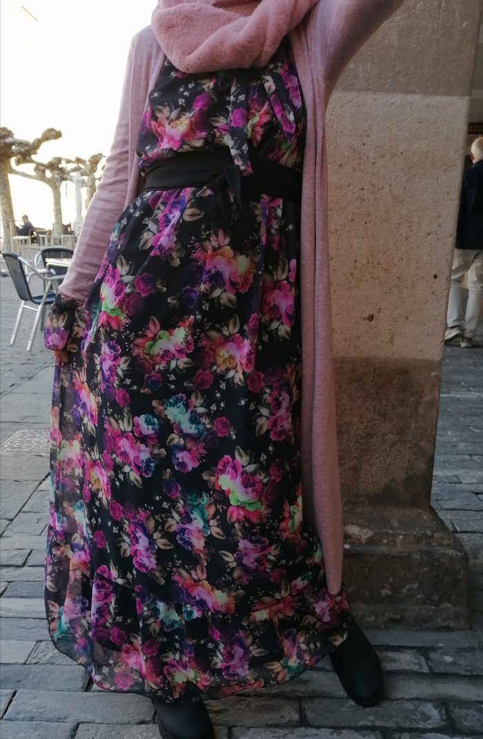 Vestido Maxi largo estampado flores de Pasodoble en Palencia.