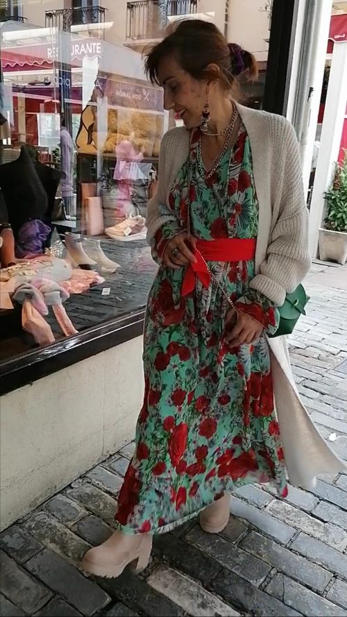 vestido estampado estilo boho de Pasodoble en Palencia.